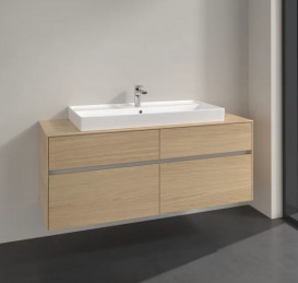 Тумба под раковину Villeroy & Boch Collaro 140х50 см ДСП северный дуб C09200VJ