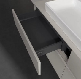 Тумба під раковину Villeroy&Boch Collaro 140х50 см ДСП м'який сірий C09200VK