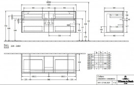 Тумба під раковину Villeroy&Boch Collaro 140х50 см ДСП м'який сірий C09200VK