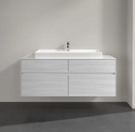 Тумба под раковину Villeroy & Boch Collaro 140х50 см ДСП белое дерево C09200E8