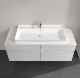 Тумба под раковину Villeroy & Boch Collaro 140х50 см ДСП белое дерево C09200E8