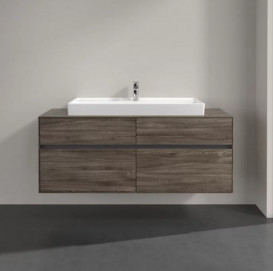 Тумба под раковину Villeroy & Boch Collaro 140х50 см ДСП каменный дуб C09200RK