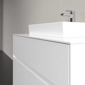 Тумба под раковину Villeroy & Boch Collaro 80х50 см с подсветкой ДСП матовый белый C069B0MS