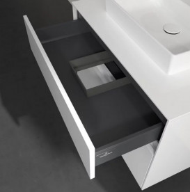 Тумба под раковину Villeroy & Boch Collaro 80х50 см с подсветкой ДСП матовый белый C069B0MS