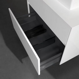 Тумба под раковину Villeroy & Boch Collaro 80х50 см с подсветкой ДСП матовый белый C069B0MS