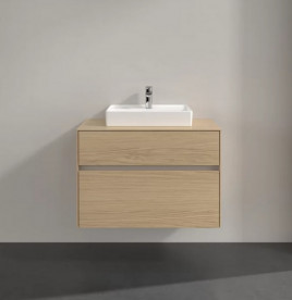 Тумба под раковину Villeroy & Boch Collaro 80х50 см с подсветкой ДСП северный дуб C069B0VJ