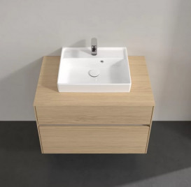 Тумба под раковину Villeroy & Boch Collaro 80х50 см с подсветкой ДСП северный дуб C069B0VJ