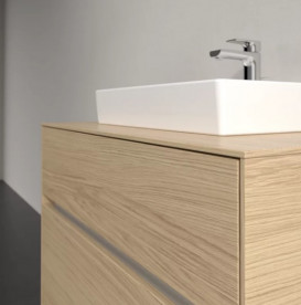 Тумба под раковину Villeroy & Boch Collaro 80х50 см с подсветкой ДСП северный дуб C069B0VJ