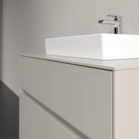 Тумба під раковину Villeroy & Boch Collaro 80х50 см із підсвічуванням ДСП м'який сірий C069B0VK