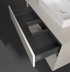 Тумба під раковину Villeroy & Boch Collaro 80х50 см із підсвічуванням ДСП м'який сірий C069B0VK