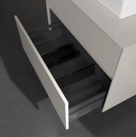 Тумба під раковину Villeroy & Boch Collaro 80х50 см із підсвічуванням ДСП м'який сірий C069B0VK