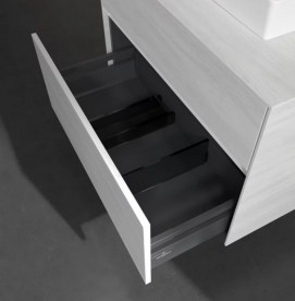 Тумба под раковину Villeroy & Boch Collaro 80х50 см с подсветкой ДСП белое дерево C069B0E8