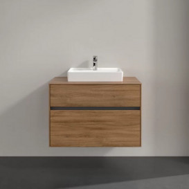 Тумба під раковину Villeroy & Boch Collaro 80х50 см з підсвічуванням дуб канзас C069B0RH