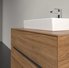 Тумба під раковину Villeroy & Boch Collaro 80х50 см з підсвічуванням дуб канзас C069B0RH