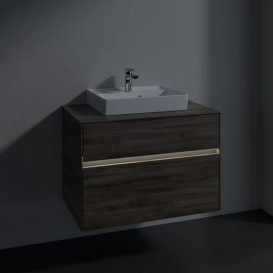 Тумба под раковину Villeroy & Boch Collaro 80х50 см с подсветкой ДСП каменный дуб C069B0RK
