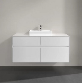 Тумба под раковину Villeroy & Boch Collaro 120х50 см с подсветкой МДФ глянцевый белый C070B0DH