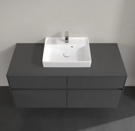 Тумба под раковину Villeroy & Boch Collaro 120х50 см с подсветкой МДФ глянцевый серый C070B0FP