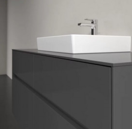 Тумба под раковину Villeroy & Boch Collaro 120х50 см с подсветкой МДФ глянцевый серый C070B0FP