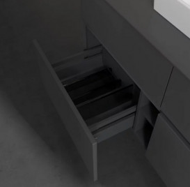 Тумба под раковину Villeroy & Boch Collaro 120х50 см с подсветкой МДФ глянцевый серый C070B0FP