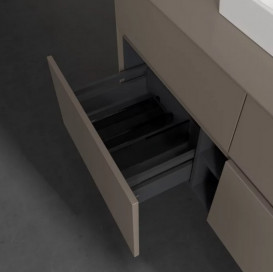 Тумба під раковину Villeroy & Boch Collaro 120х50 см із підсвічуванням ДСП трюфель сірий C070B0VG