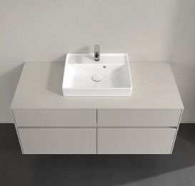 Тумба під раковину Villeroy & Boch Collaro 120х50 см із підсвічуванням ДСП м'який сірий C070B0VK