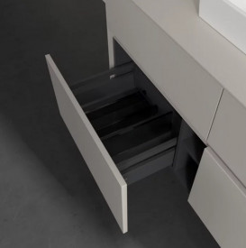 Тумба під раковину Villeroy & Boch Collaro 120х50 см із підсвічуванням ДСП м'який сірий C070B0VK