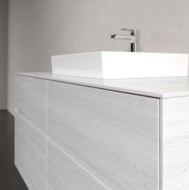 Тумба под раковину Villeroy & Boch Collaro 120х50 см с подсветкой ДСП белое дерево C070B0E8