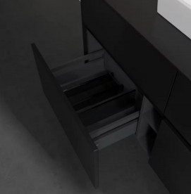 Тумба під раковину Villeroy & Boch Collaro 120х50 см із підсвічуванням МДФ чорний матовий лак C070B0PD