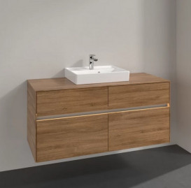 Тумба под раковину Villeroy & Boch Collaro 120х50 см с подсветкой ДСП дуб канзас C070B0RH