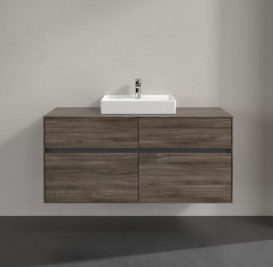 Тумба под раковину Villeroy & Boch Collaro 120х50 см с подсветкой ДСП каменный дуб C070B0RK