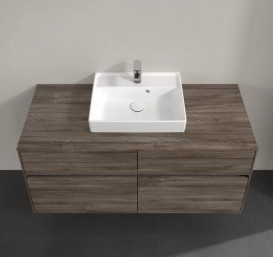 Тумба под раковину Villeroy & Boch Collaro 120х50 см с подсветкой ДСП каменный дуб C070B0RK