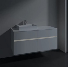 Тумба под раковину Villeroy & Boch Collaro 120х50 см с подсветкой МДФ глянцевый белый C071B0DH