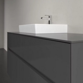 Тумба под раковину Villeroy & Boch Collaro 120х50 см с подсветкой МДФ глянцевый серый C071B0FP