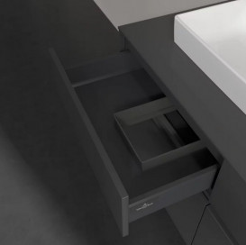 Тумба под раковину Villeroy & Boch Collaro 120х50 см с подсветкой МДФ глянцевый серый C071B0FP