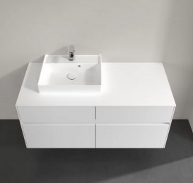 Тумба под раковину Villeroy & Boch Collaro 120х50 см с подсветкой ДСП матовый белый C071B0MS