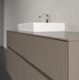 Тумба под раковину Villeroy & Boch Collaro 120х50 см с подсветкой ДСП трюфель серый C071B0VG