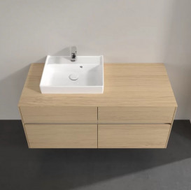 Тумба под раковину Villeroy & Boch Collaro 120х50 см с подсветкой ДСП северный дуб C071B0VJ