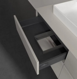 Тумба под раковину Villeroy & Boch Collaro 120х50 см с подсветкой ДСП мягкий серый C071B0VK