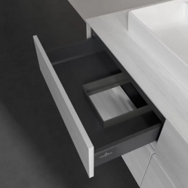 Тумба под раковину Villeroy & Boch Collaro 120х50 см с подсветкой ДСП белое дерево C071B0E8