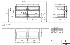Тумба под раковину Villeroy & Boch Collaro 120х50 см с подсветкой ДСП дуб канзас C071B0RH