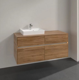 Тумба под раковину Villeroy & Boch Collaro 120х50 см с подсветкой ДСП дуб канзас C071B0RH