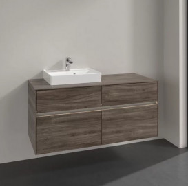 Тумба под раковину Villeroy & Boch Collaro 120х50 см с подсветкой ДСП каменный дуб C071B0RK