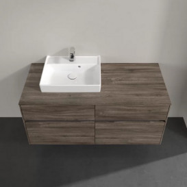 Тумба под раковину Villeroy & Boch Collaro 120х50 см с подсветкой ДСП каменный дуб C071B0RK