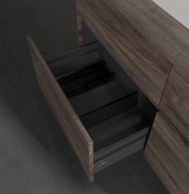 Тумба под раковину Villeroy & Boch Collaro 120х50 см с подсветкой ДСП каменный дуб C071B0RK