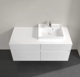 Тумба под раковину Villeroy & Boch Collaro 120х50 см с подсветкой МДФ глянцевый белый C072B0DH