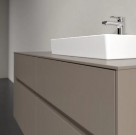 Тумба под раковину Villeroy & Boch Collaro 120х50 см с подсветкой ДСП трюфель серый C072B0VG