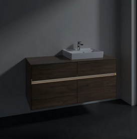 Тумба под раковину Villeroy & Boch Collaro 120х50 см с подсветкой ДСП дуб аризона C072B0VH