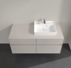 Тумба под раковину Villeroy & Boch Collaro 120х50 см с подсветкой ДСП мягкий серый C072B0VK