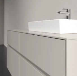 Тумба под раковину Villeroy & Boch Collaro 120х50 см с подсветкой ДСП мягкий серый C072B0VK