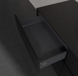 Тумба под раковину Villeroy & Boch Collaro 120х50 см с подсветкой МДФ черный матовый лак C072B0PD